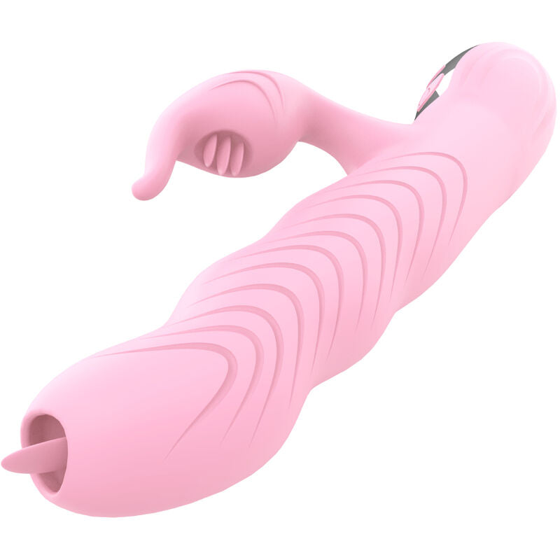 Armony - Marcia Vibrador e Thrusting Dupla Língua Efeito Calor Rosa