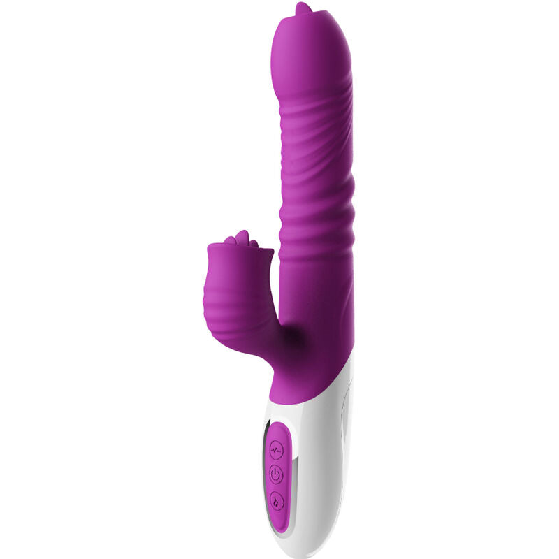 Armony - Vibrador de Língua Dupla e Efeito de Calor Violeta de Empurrar