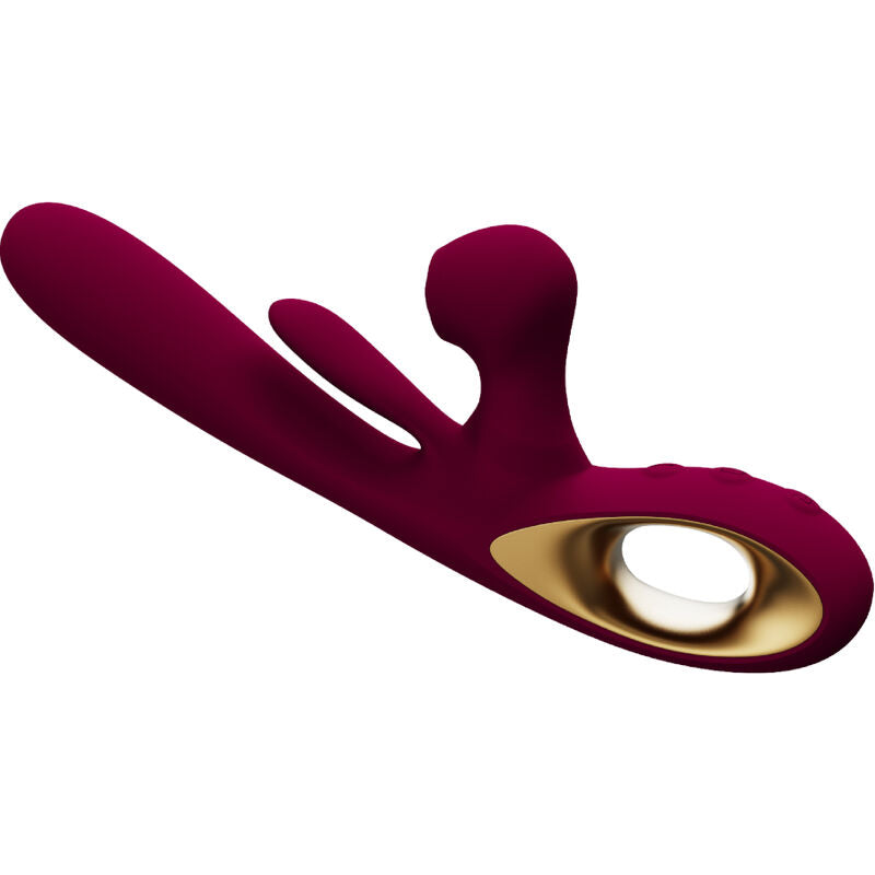 ARMONY - VIBRADOR DE IMPACTO SWING E ESTIMULADOR DUPLO MODELO 1 BURDEOS