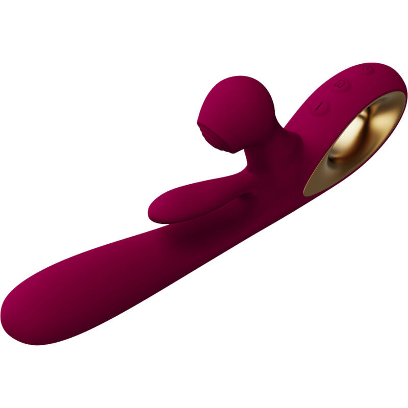 ARMONY - VIBRADOR DE IMPACTO SWING E ESTIMULADOR DUPLO MODELO 1 BURDEOS