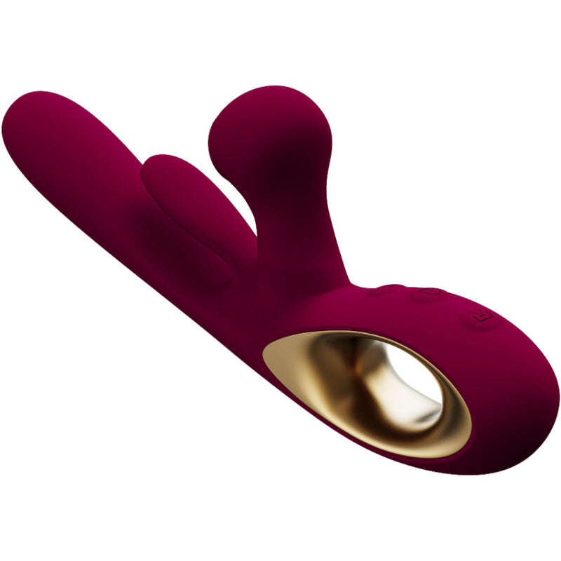 ARMONY - VIBRADOR DE IMPACTO SWING E ESTIMULADOR DUPLO MODELO 1 BURDEOS