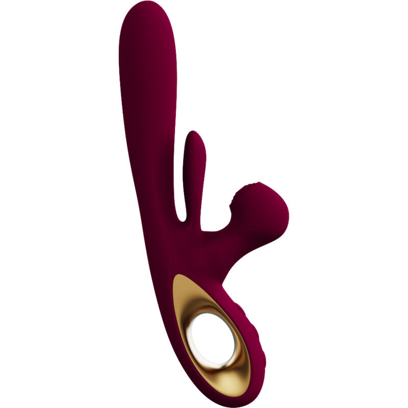 ARMONY - VIBRADOR DE IMPACTO SWING E ESTIMULADOR DUPLO MODELO 1 BURDEOS