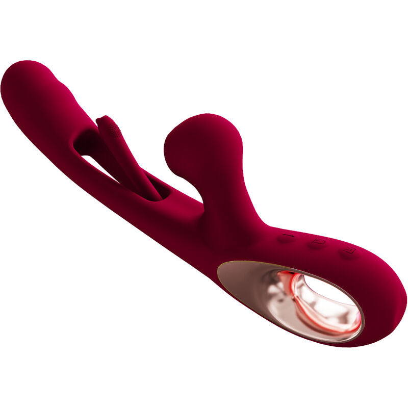 ARMONY - VIBRADOR DE IMPACTO SWING E ESTIMULADOR DUPLO MODELO 2 BURDEOS