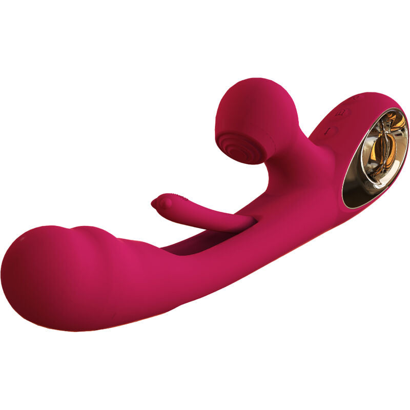 ARMONY - VIBRADOR DE IMPACTO SWING E ESTIMULADOR DUPLO MODELO 2 BURDEOS