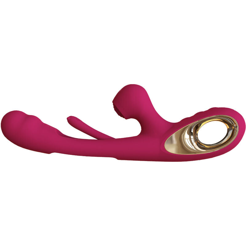 ARMONY - VIBRADOR DE IMPACTO SWING E ESTIMULADOR DUPLO MODELO 2 BURDEOS