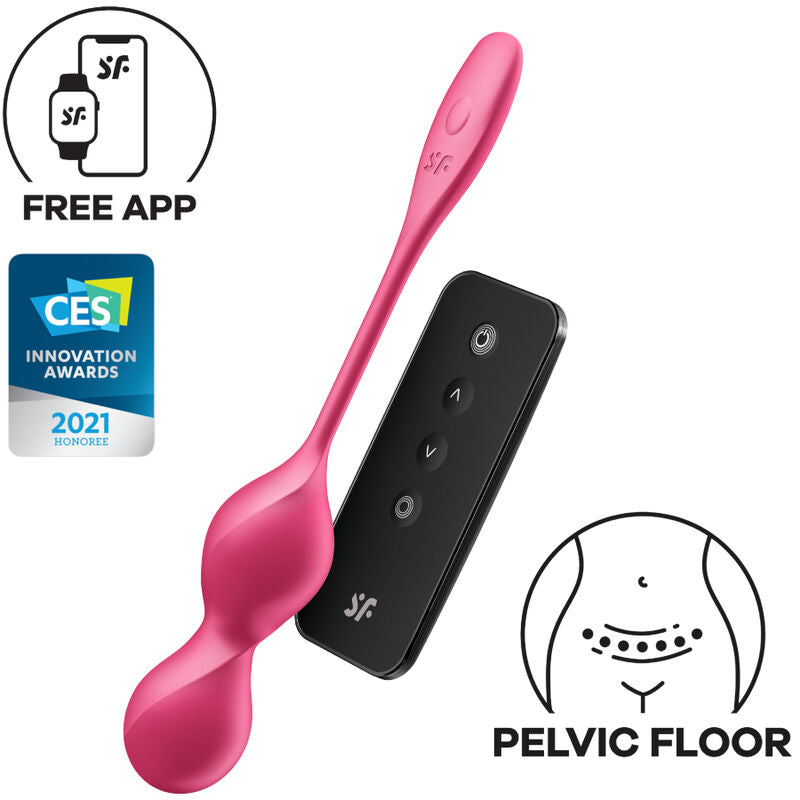 SATISFYER - LOVE BIRDS 2 BOLAS KEGEL VIBRATÓRIAS COM APP GRÁTIS