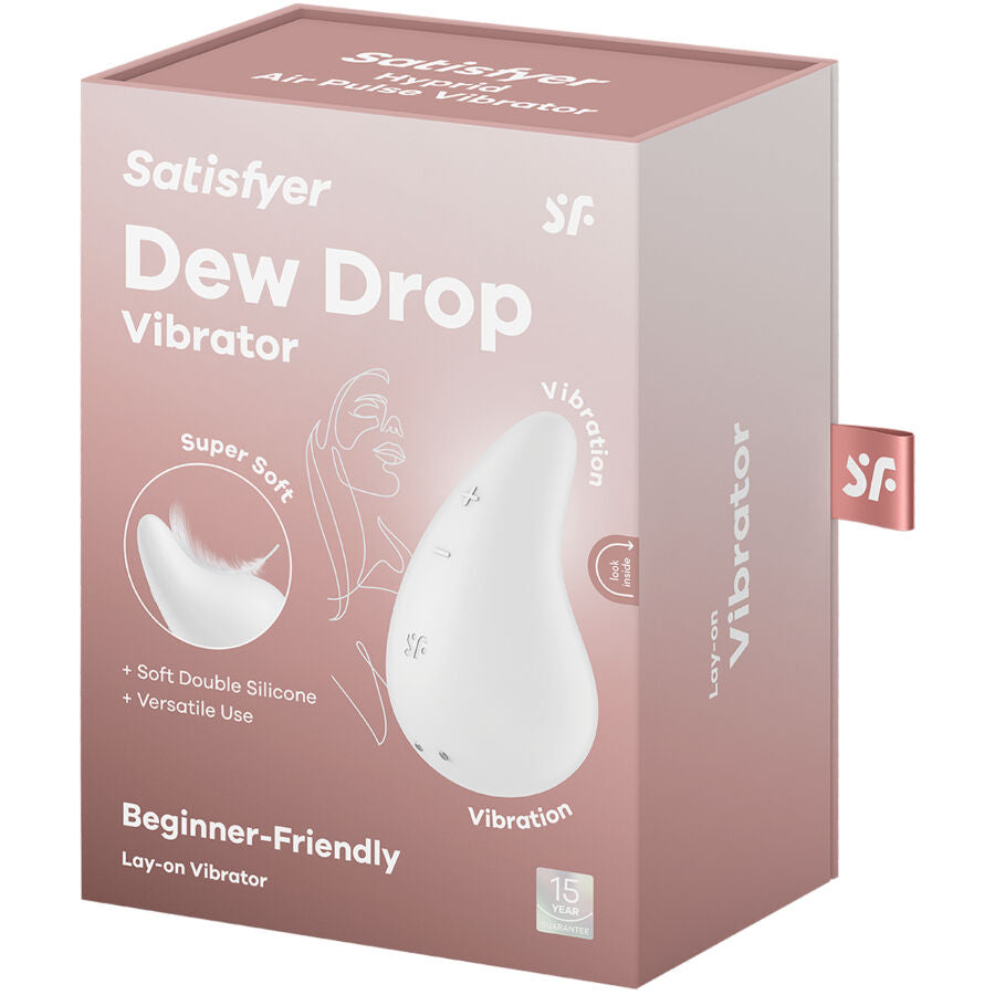 Satisfyer Dew Drop Vibrador Lay-On Blanco