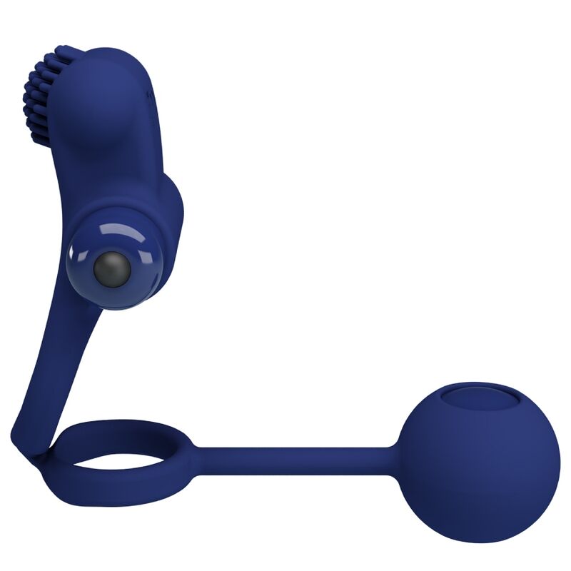 PRETTY LOVE - REMINGTON ANEL DUPLO VIBRADOR COM PLUG AZUL