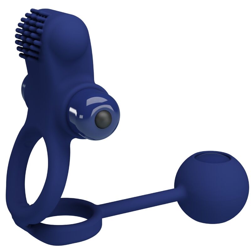 PRETTY LOVE - REMINGTON ANEL DUPLO VIBRADOR COM PLUG AZUL