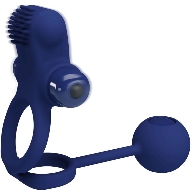 PRETTY LOVE - REMINGTON ANEL DUPLO VIBRADOR COM PLUG AZUL