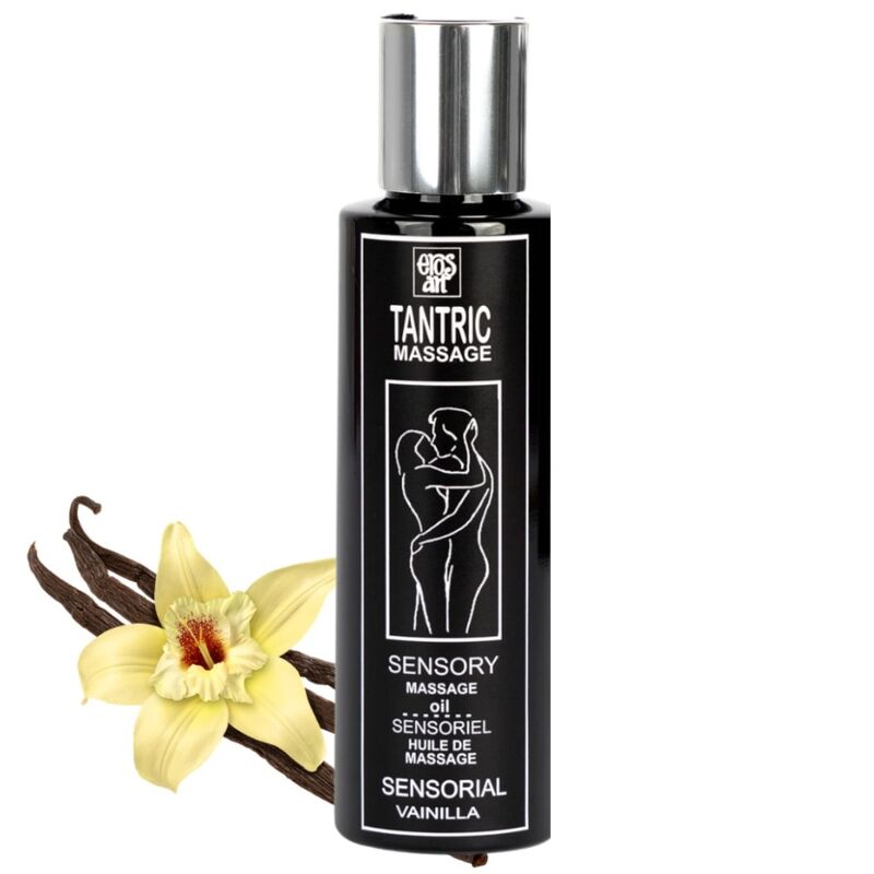 EROS-ART - ÓLEO DE MASSAGEM TÂNTRICO NATURAL E AFRODISÍACO BAUNILHA 100 ML - Sex Shop Sexy