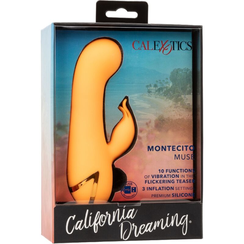 CALEXOTICS - MONTECITO MUSE VIBRADOR RABBIT LARANJA BY CALIFORNIA DREAMING