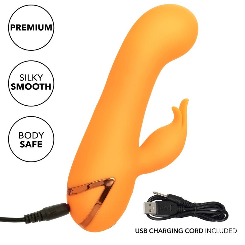 CALEXOTICS - MONTECITO MUSE VIBRADOR RABBIT LARANJA BY CALIFORNIA DREAMING