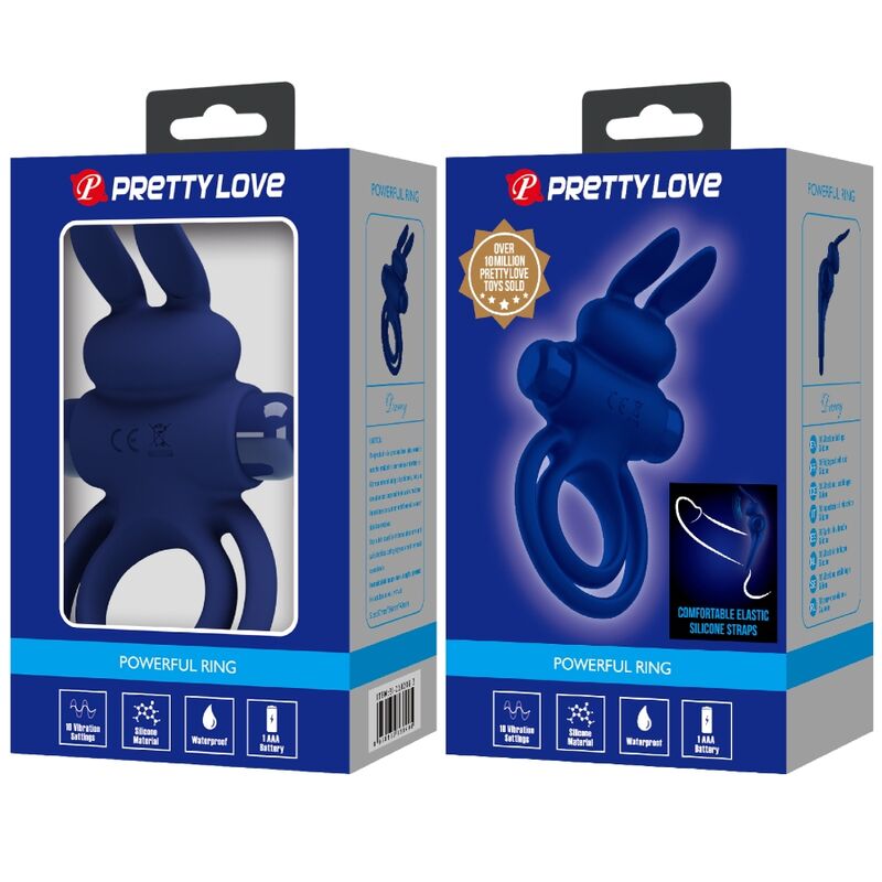 PRETTY LOVE - DAREY ANEL DUPLO RABBIT VIBRADOR AZUL