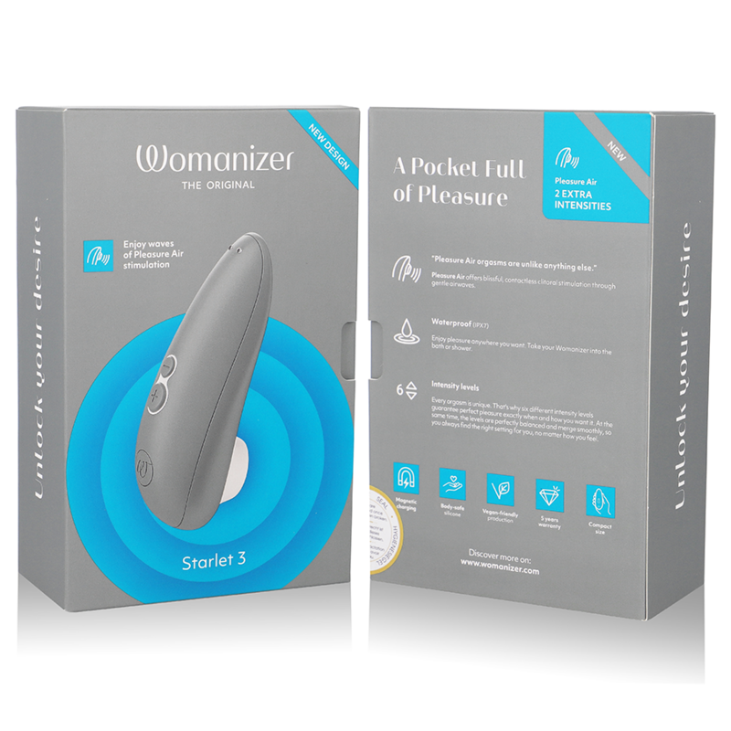 WOMANIZER - STARLET 3 ESTIMULADOR CLITORIANO CINZA