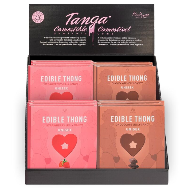 JUEGO SECRETO - TANGA DE GOMA DE MORANGO