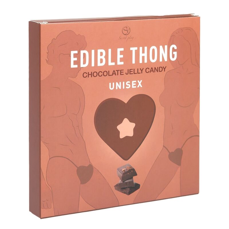 JUEGO SECRETO - TANGA DE GOMA DE CHOCOLATE