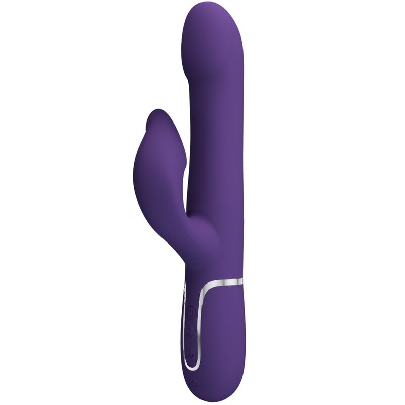PRETTY LOVE - ZALIN VIBRADOR RABBIT COM PÉROLAS 4 EM 1 ROXO