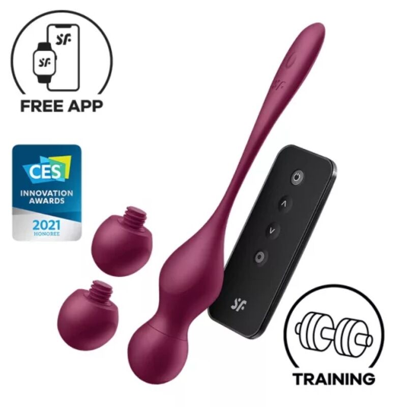 SATISFYER - LOVE BIRDS VARY BOLAS VIBRATÓRIAS COM APP GRÁTIS VINHO