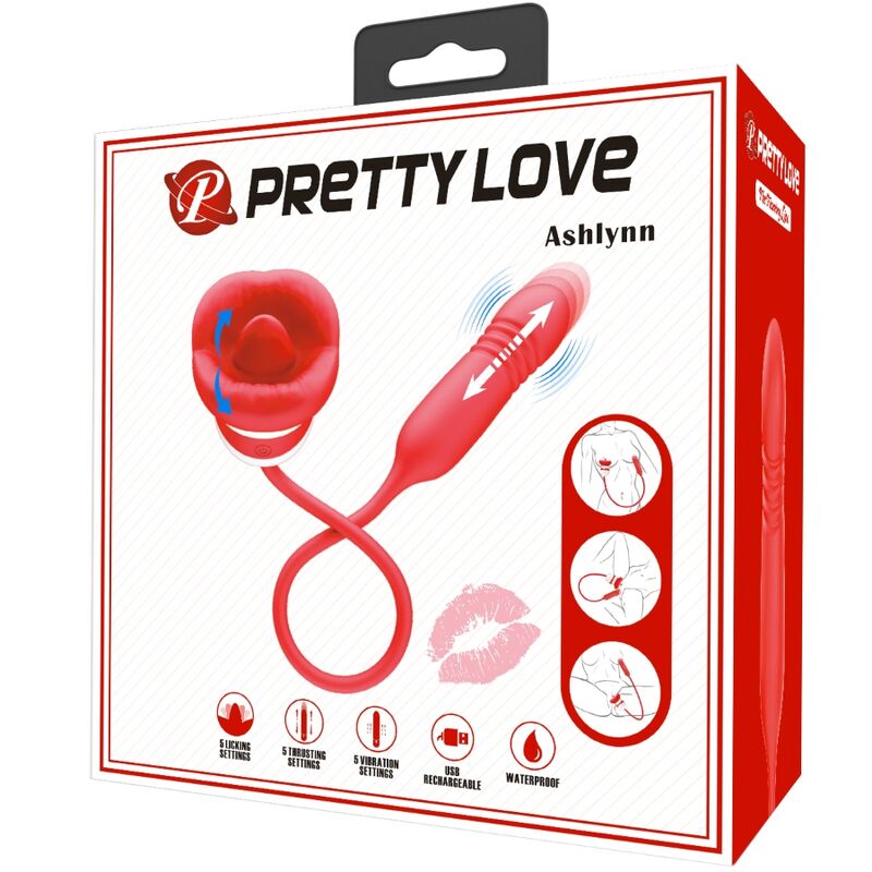 PRETTY LOVE - ASHLYNN MASTURBADOR BOCA VERMELHO