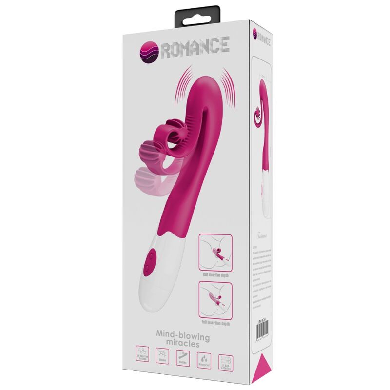 ROMANCE - VIBRADOR E ESTIMULADOR 30 VELOCIDADES ROSA