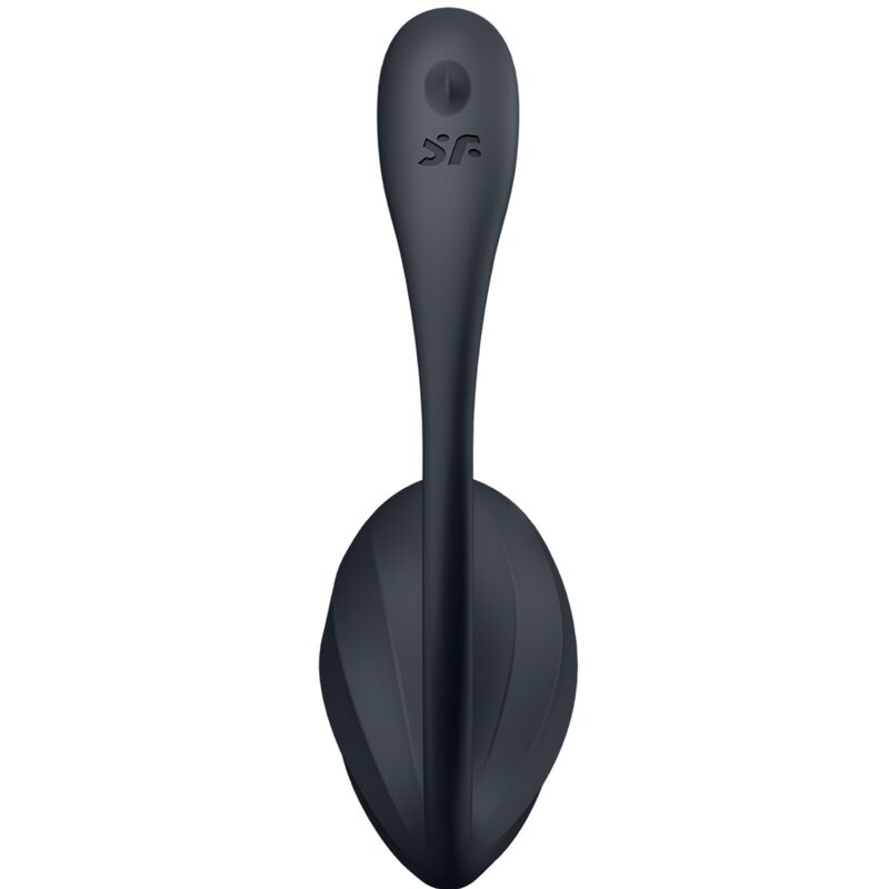 SATISFYER - RIBBED PETAL ESTIMULADOR PONTO G COM CONTROLO REMOTO PRETO APP GRÁTIS