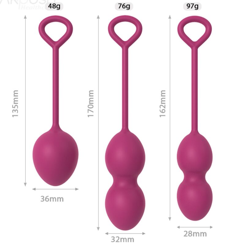 Armony - Anabiosis Mancuerna Vaginal 3 Níveis Borgonha