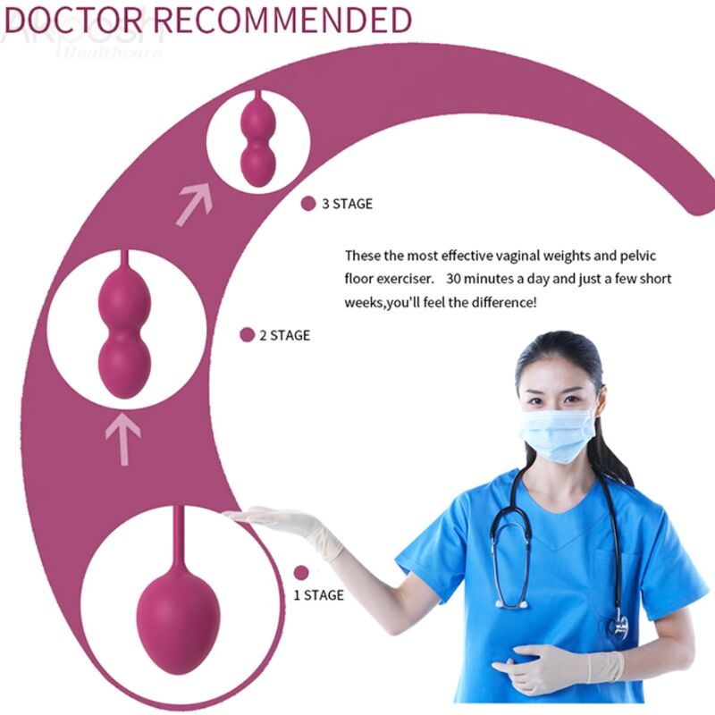 Armony - Anabiosis Mancuerna Vaginal 3 Níveis Borgonha