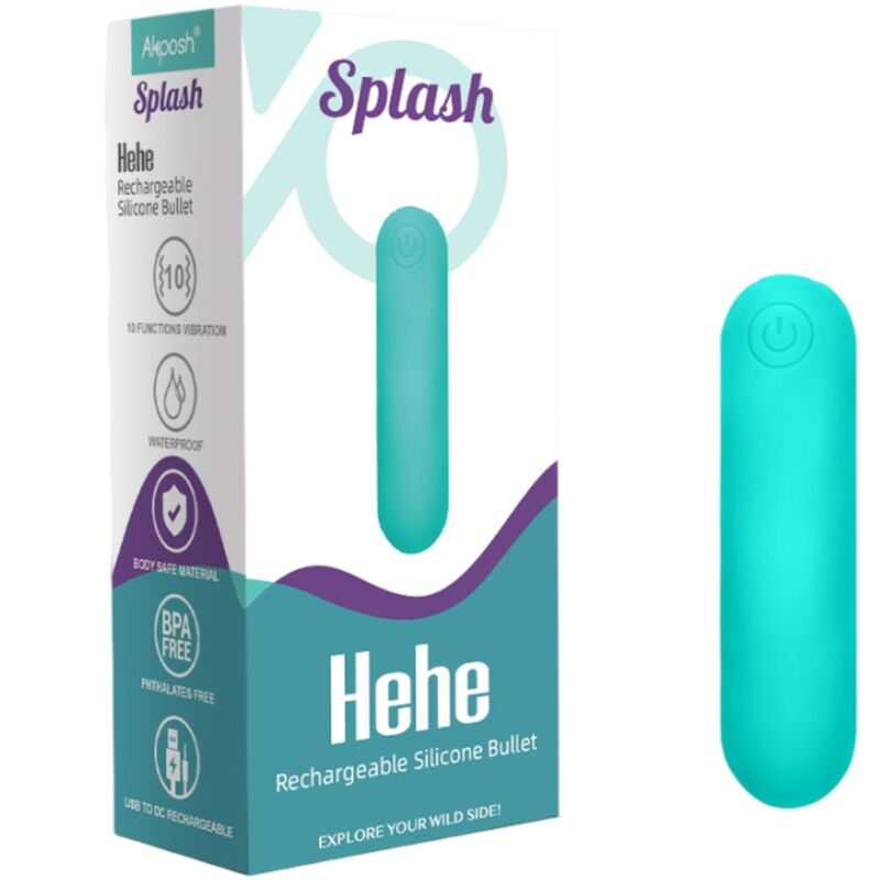 ARMONY - SPLASH HEHE VIBRADOR BALA SILICONA 10 VIBRAÇÕES 65 X 15 CM VERDE