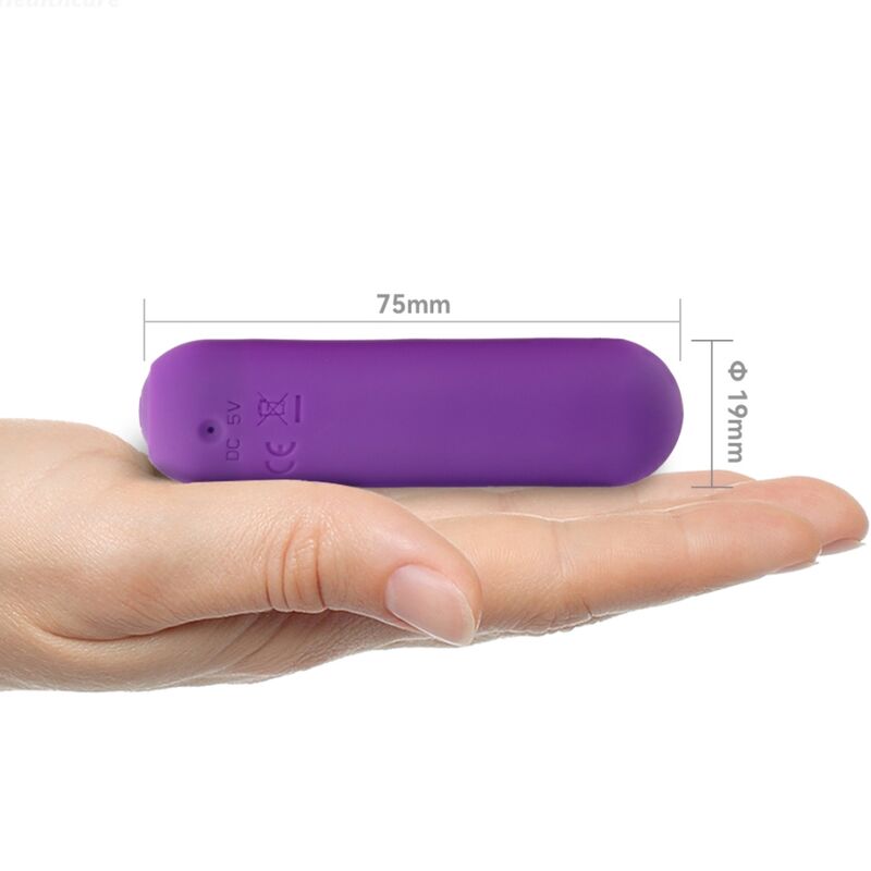 ARMONY - SPLASH HAHA VIBRADOR BALA SILICONA 10 VIBRAÇÕES 75 X 19 CM ROXO