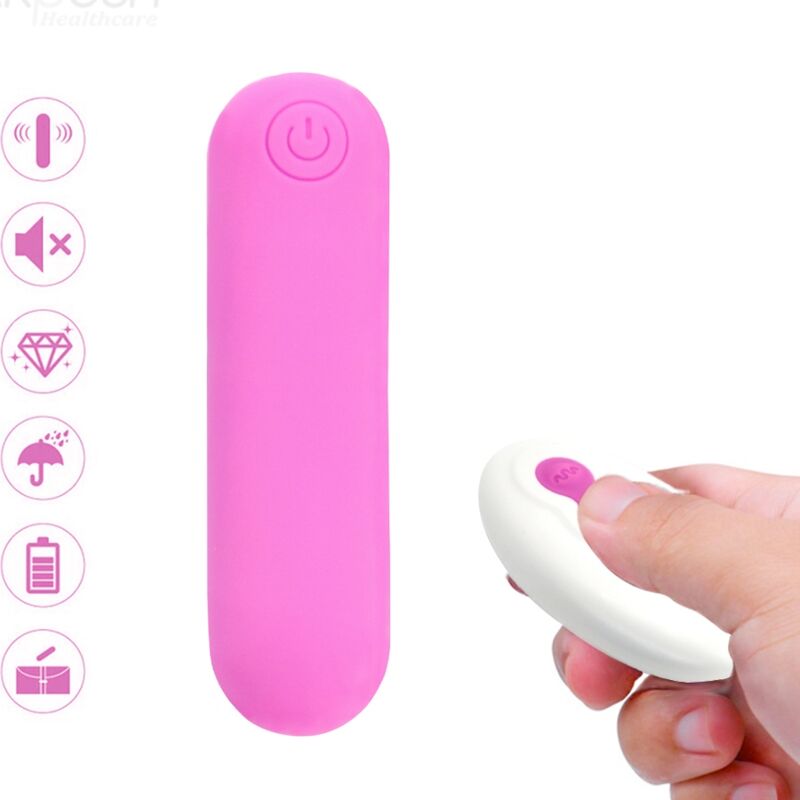 ARMONY - SPLASH JOLINE VIBRADOR BALA SILICONA CONTROL REMOTO 10 VIBRAÇÕES 65 X 15 CM ROSA