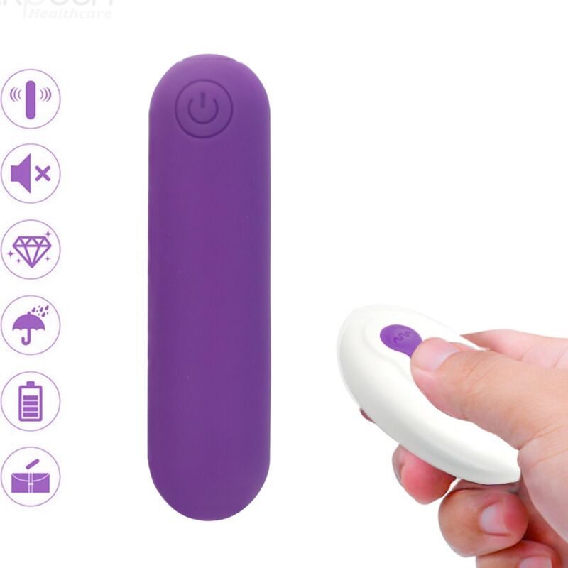Armony - Splash Joline Vibrador Bala Silicona Control Remoto 10 Vibrações 6.5 X 1.5 Cm Roxo