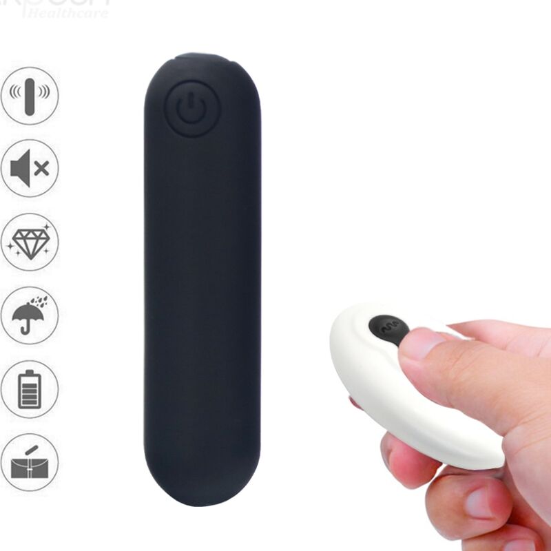 Armony - Splash Joline Vibrador Bala Silicona Control Remoto 10 Vibraciones 65 X 15 Cm Negro