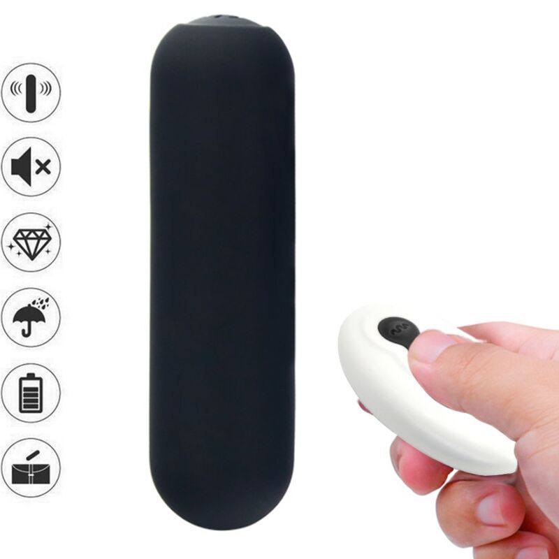 Armony - Splash Joie Vibrador Bullet Silicona Control Remoto 10 Vibrações 75 X 19 Cm Negro