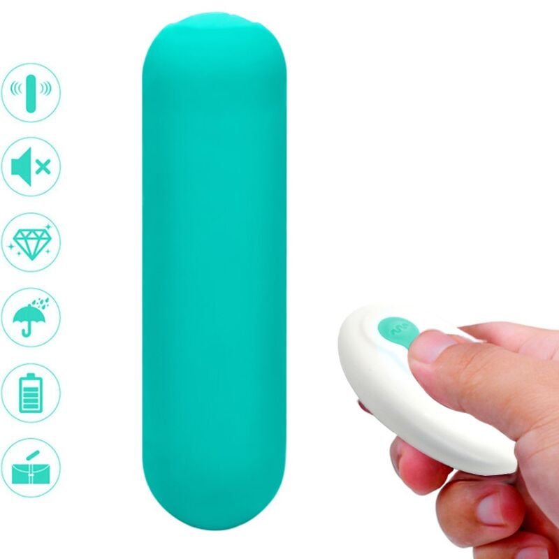 Armony - Splash Joie Vibrador Bullet Silicona Control Remoto 10 Vibrações 75 X 19 Cm Verde