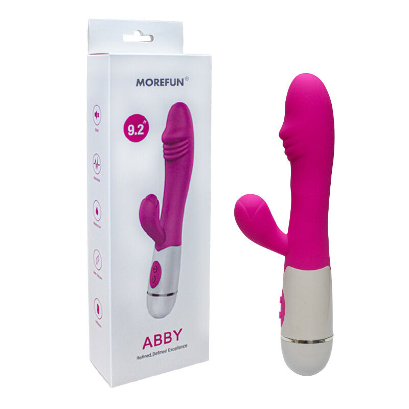 Abby Vibrador y Estimulador 16 Velocidades Rosa