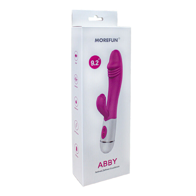 Abby Vibrador y Estimulador 16 Velocidades Rosa