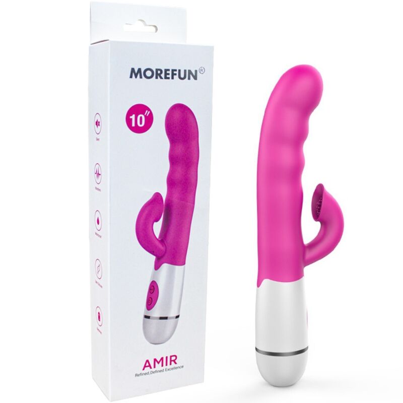 Armony - Amir Vibrador Multifunção Com Língua Estimulante 16 Velocidades Rosa