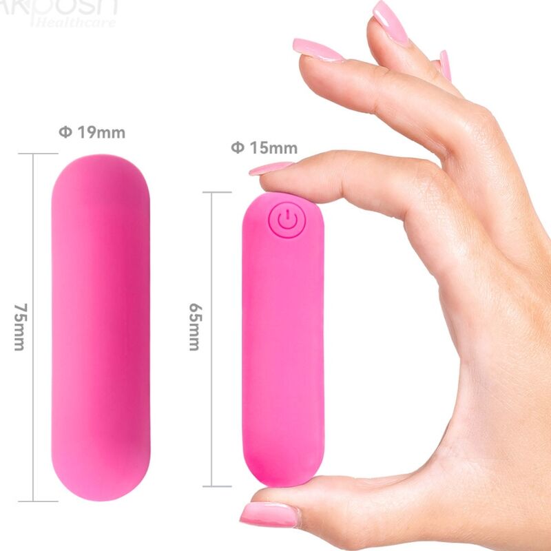 ARMONY - SPLASH HAHA VIBRADOR BALA SILICONA 10 VIBRAÇÕES 75 X 19 CM ROSA