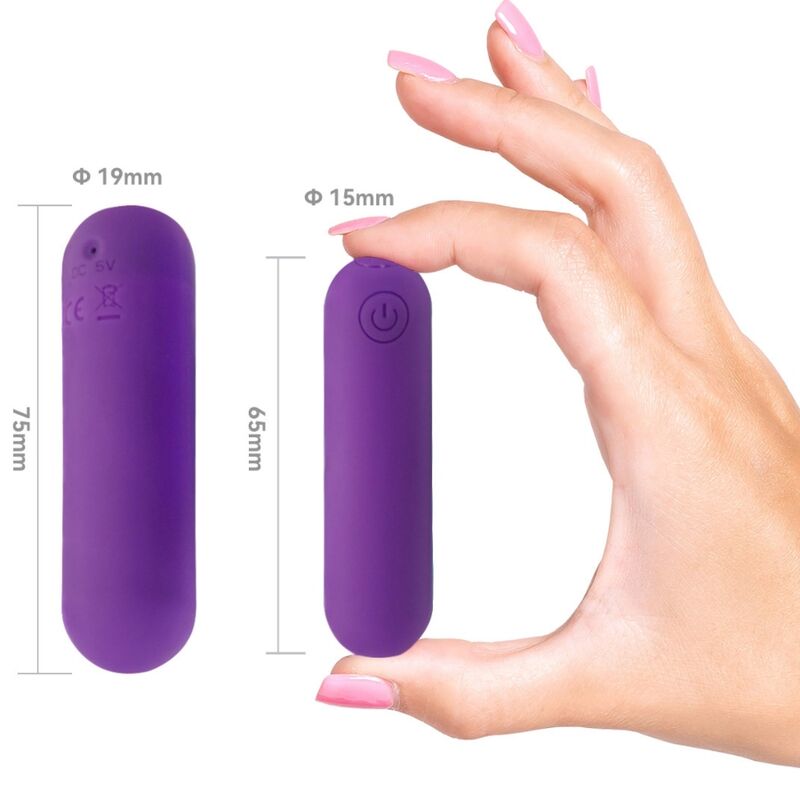 ARMONY - SPLASH HAHA VIBRADOR BALA SILICONA 10 VIBRAÇÕES 75 X 19 CM ROXO