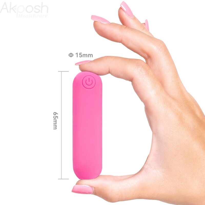 ARMONY - SPLASH JOLINE VIBRADOR BALA SILICONA CONTROL REMOTO 10 VIBRAÇÕES 65 X 15 CM ROSA