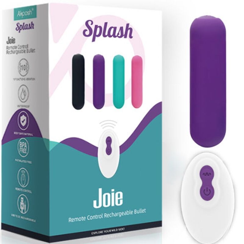 Armony - Splash Joie Vibrador Bullet Silicona Control Remoto 10 Vibrações 75 X 19 Cm Roxo