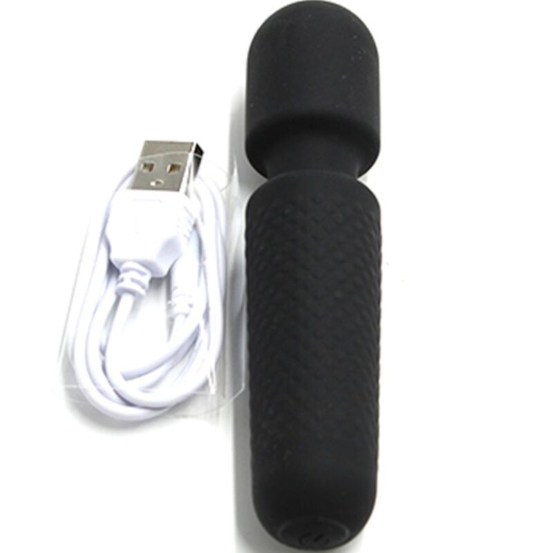 Armony - O Seu Massajador e Vibrador Recarregável 10 Vibrações Wand Dots Negro