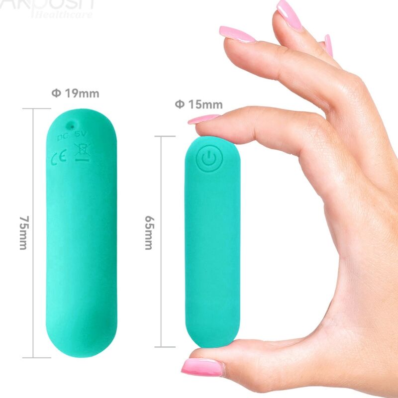 ARMONY - SPLASH HAHA VIBRADOR BALA SILICONA 10 VIBRAÇÕES 75 X 19 CM VERDE
