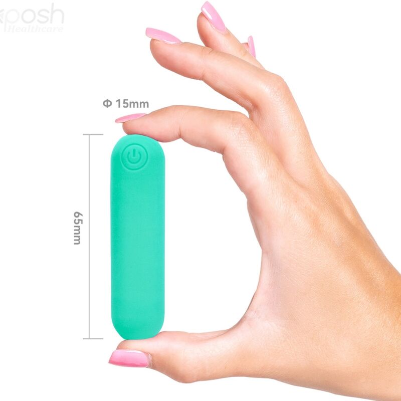 ARMONY - SPLASH JOLINE VIBRADOR BULLET SILICONA CONTROLE REMOTO 10 VIBRAÇÕES 65 X 15 CM VERDE