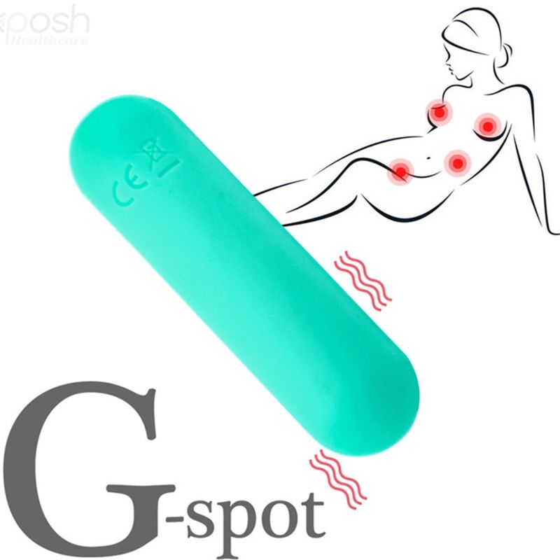 ARMONY - SPLASH JOLINE VIBRADOR BULLET SILICONA CONTROLE REMOTO 10 VIBRAÇÕES 65 X 15 CM VERDE