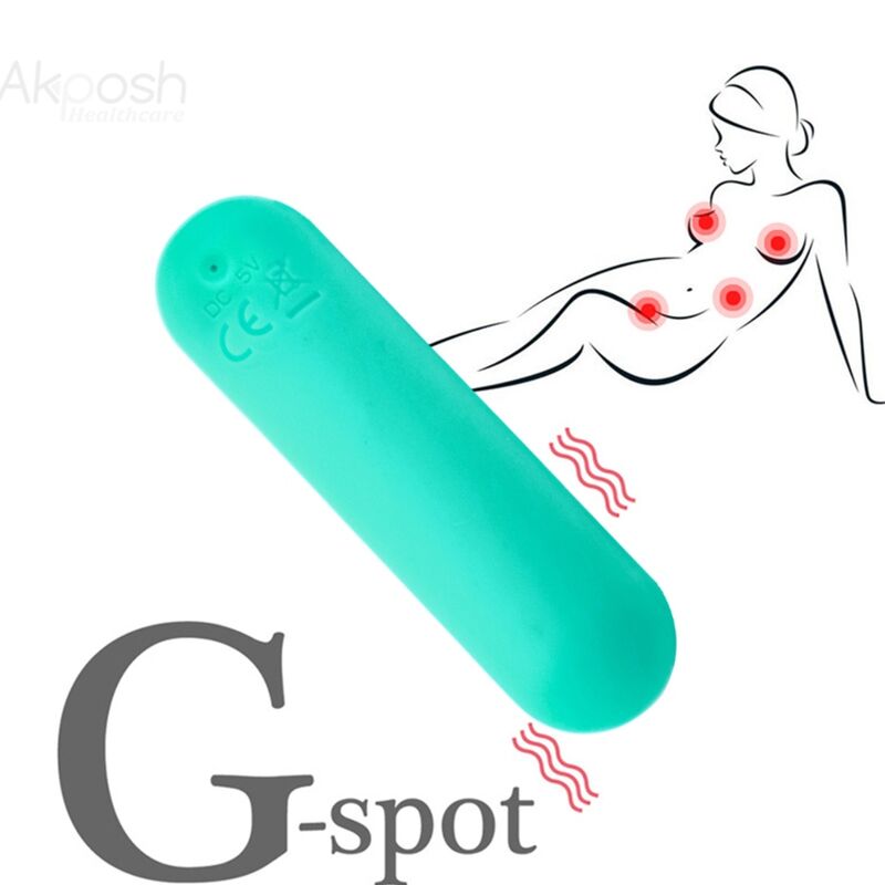 Armony - Splash Joie Vibrador Bullet Silicona Control Remoto 10 Vibrações 75 X 19 Cm Verde