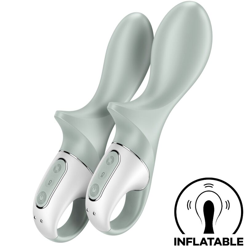 Satisfyer Air Pump Booty 3 Vibrador Anal Inflável Gris Verde