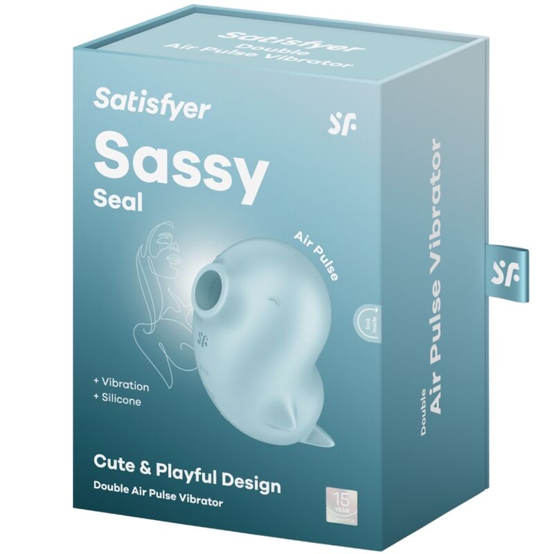 Satisfyer Sassy Seal Estimulador y Vibrador Azul
