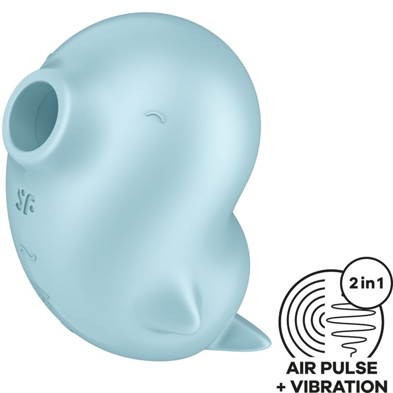 Satisfyer Sassy Seal Estimulador y Vibrador Azul
